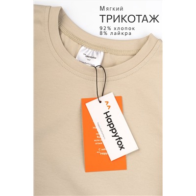 Укороченная футболка для девочки Happyfox