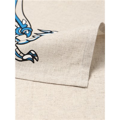 Набор новогодний кухонный: полотенце 35×60, прихватка 18×18, лён 50%, хлопок 50%, 160 г/м²