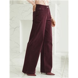 Брюки из эластичного микро-вельвета