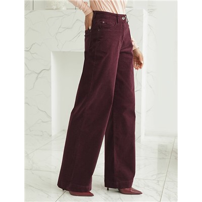 Брюки из эластичного микро-вельвета