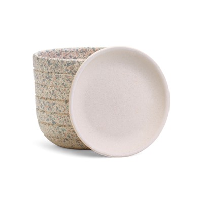 Горшок для цветов «Пряности», 800 мл, d=12 см, h=10.5 см, керамический, с поддоном, белый