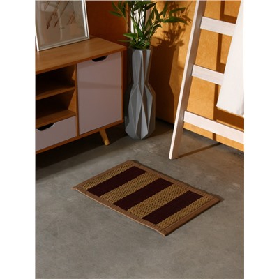 Коврик плетёный из сиграса, 60×40×0.7 см