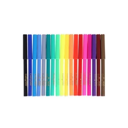 Фломастеры 18 цветов, Calligrata TOP, в картонной коробке