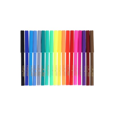 Фломастеры 18 цветов, Calligrata TOP, в картонной коробке