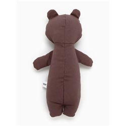 Игрушка для собак с пищалкой «Мишка», 12×25 см, коричневый