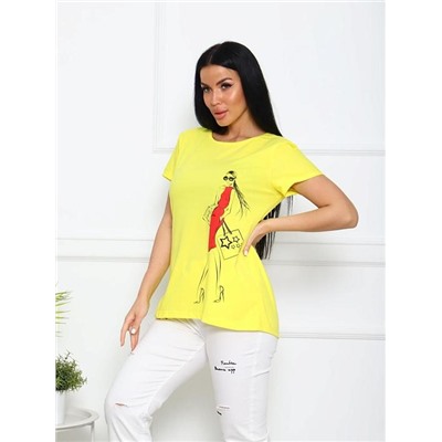 Футболка "Ледис" (Желтый)