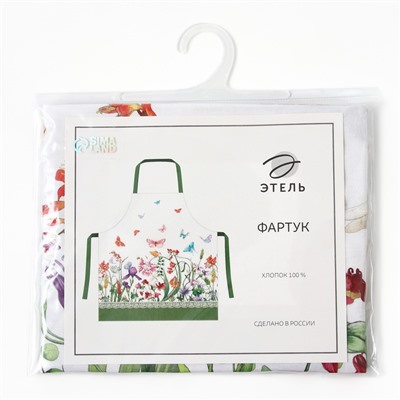 Фартук «Этель» Луговые цветы 70×60 см см, 100% хлопок, саржа 190 г/м²