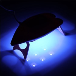 Лампа для маникюра LUF-09, UV/LED, 6 диодов, 6 Вт, USB, розовая