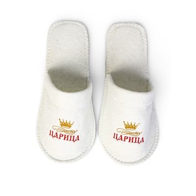 Тапочки для бани и сауны «Царица», войлок