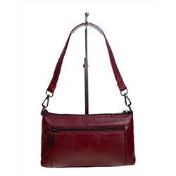 Женская сумка из натуральной кожи, цвет  бордовый