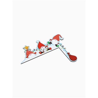 Новогодний декор на раму двери «Гномы», 25.5×20.4 см