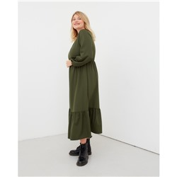 Платье миди женское MIST plus-size, размер 50, хаки
