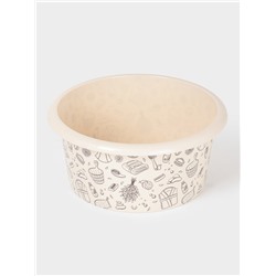 Таз хозяйственный «Русская банька», круглый, пластик, 10 л, бежевый