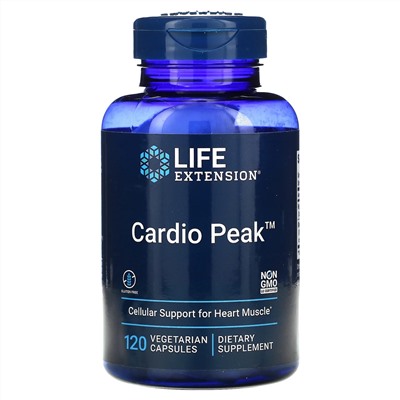 Life Extension, Cardio Peak, 120 вегетарианских капсул
