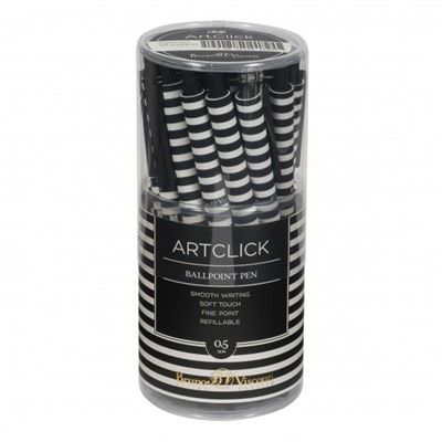 Ручка автоматическая шариковая 0.5 мм "ArtClick.Полоски" синяя 20-0281/27 Bruno Visconti