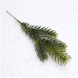 Ветка декоративная новогодняя, набор 10 шт., размер 1 шт. — 23×7×2 см