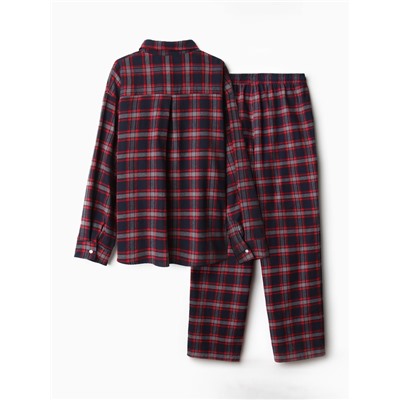 Пижама женская (рубашка, брюки) KAFTAN, размер 44-46, синяя