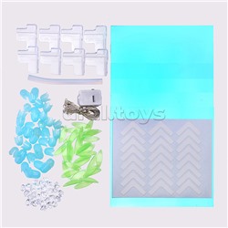 Набор для творчества-светильник "Куб" голубые тюльпаны, в пакете