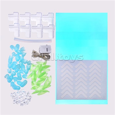 Набор для творчества-светильник "Куб" голубые тюльпаны, в пакете