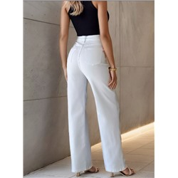 Джинсы женские трубы