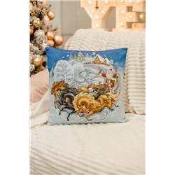Наволочка декоративная 45х45 Дед мороз на тройке НАТАЛИ, 1071675