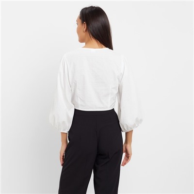 Топ женский MINAKU: Cotton collection, белый, размер 42