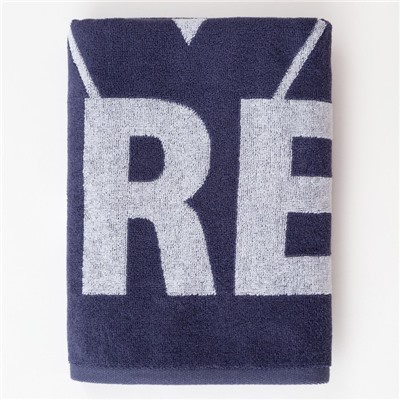 Полотенце махровое «Этель» T-REX, 70×130 см, хлопок 100%, синее