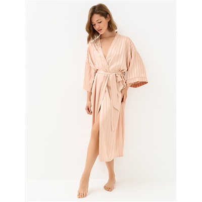 Omsa Халат OmD 0414D LINE Халат жен.(длинный с запахом жаккард), PL