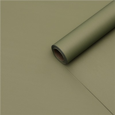 Пленка для цветов тонированная, матовая, оливковый, 0.5×10 м ±1 см, 65 мкм