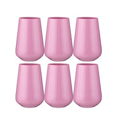 Набор стаканов 6шт SANDRA SPRAYED PINK 380мл h=12,5см