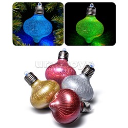 Набор новогодних украшений "Блестящий фонарик" (4шт х 10см)