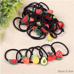 Резинка для волос набор 30 штук / YIW-30 /уп 1/