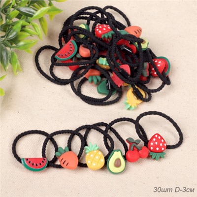 Резинка для волос набор 30 штук / YIW-30 /уп 1/