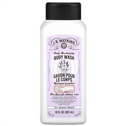 J R Watkins, Daily Moisturizing Body Wash, Lavender, 18 fl oz (532 ml)