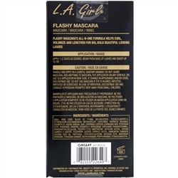 L.A. Girl, Тушь для ресниц Flashy, оттенок Jet Black, 8 мл