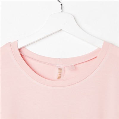 Платье женское MINAKU: Mint & Chocolate цвет пудра, размер 52