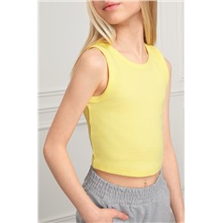 Майка-топ в рубчик для девочки Happyfox