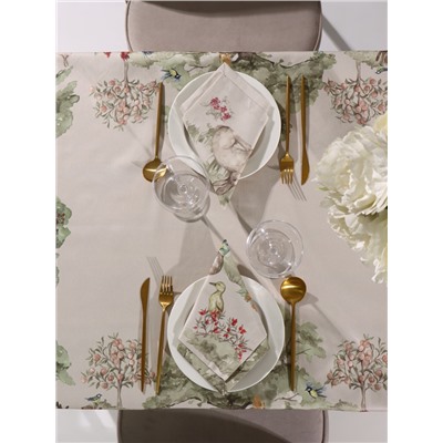 Набор кухонный «Этель» Forest landscape: скатерть 148×112±2 см с ГМВО, салфетка 40×40 см - 4 шт.