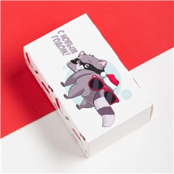 Носки мужские новогодние «Енот» размер 41-44, набор 2 пары