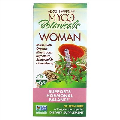 Fungi Perfecti, Myco Botanicals Woman, Supports Hormonal Balance, 60 Vegetarian Capsules