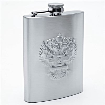 Подарочный набор «Герб России»: фляжка 240 мл, 4 стопки, воронка