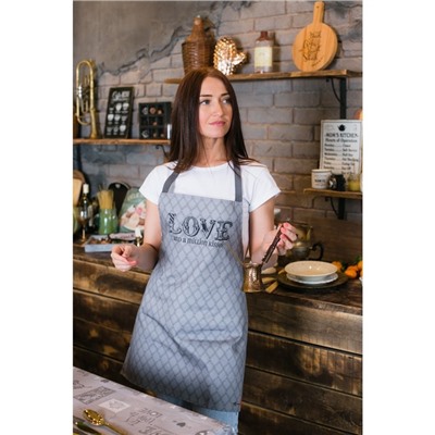 Фартук «Этель» Love 60×65 см см, 100% хлопок, саржа 190 г/м²