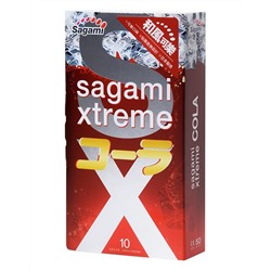 Ароматизированные презервативы Sagami Xtreme Cola - 10 шт.