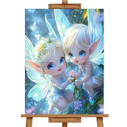 Мозаика алмазная "Сказочные эльфы" 20*30см.