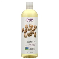 Now Foods, Solutions, касторовое масло, 473 (16 жидк. унций)