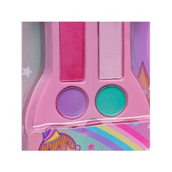 Подарочный набор косметики для девочек: тени для век, блеск для губ, румяна, МИКС