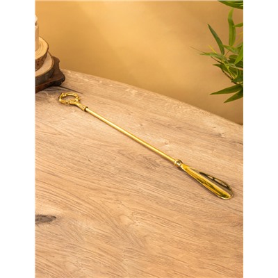 Ложка для обуви «Царская», 51 см, латунь