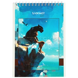 Блокнот 32л. А5 клетка "У моря" на гребне