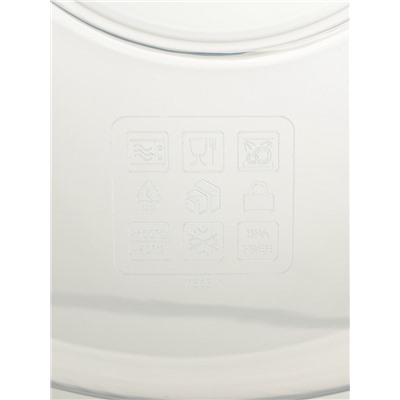 Крышка для СВЧ, d=28 см, внутр. d=26 см, пластик, МИКС