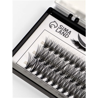 Набор накладных ресниц «Классика», пучки, 10, 12, 14 мм, толщина 0.1 мм, изгиб D, 20 D